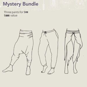 $267 Value for $99! 3 Harem Pants Mystery Bundle Buddha Pants Women’s Boho